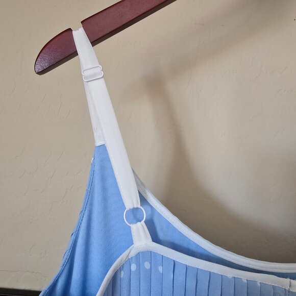 Torrid x Marilyn Monroe Blue Tiered Polka Dot Pleated Midi Dress Size 12 NWT - Picture 11 of 15